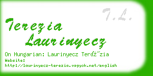 terezia laurinyecz business card